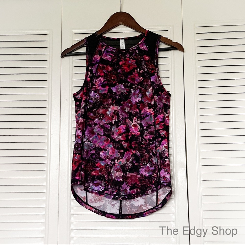 Lululemon Athletica | Sculpt Tank Fluoro Floral Multi Black
